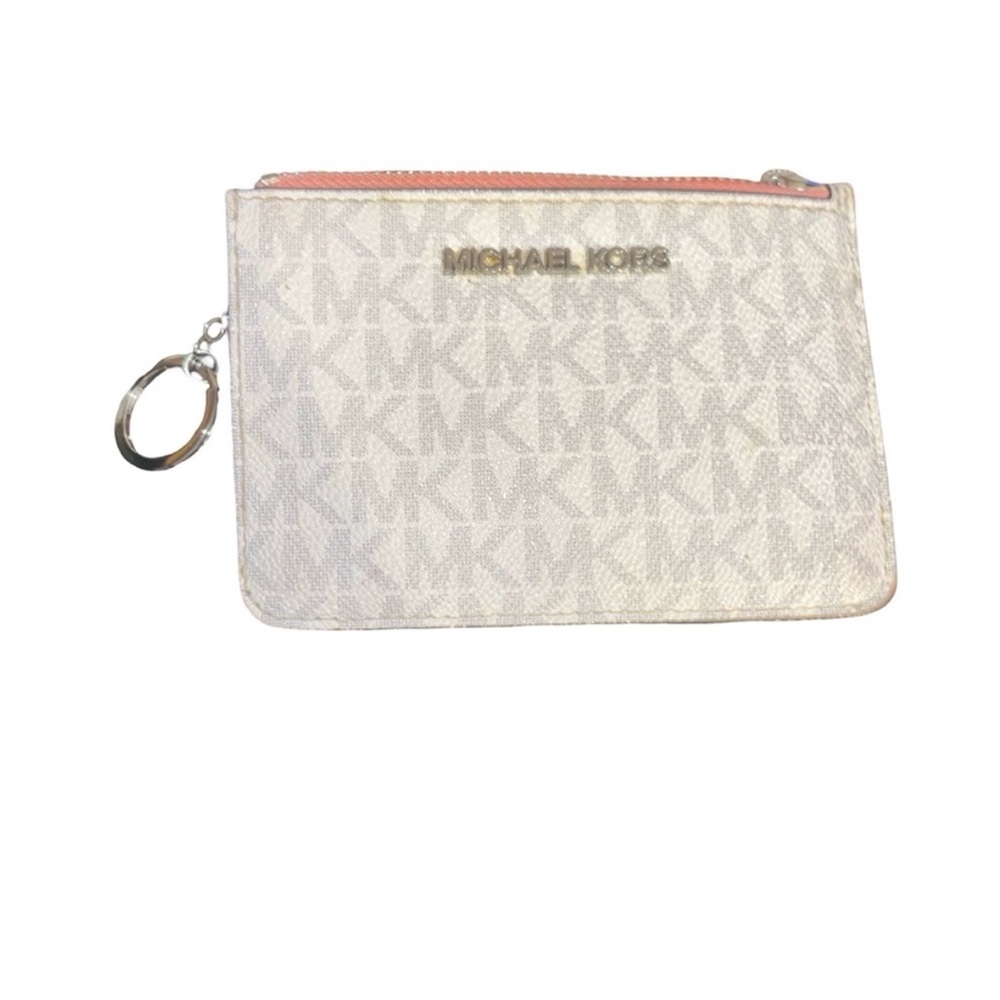Michael Kors JST Coin ID Wallet  White Grapefruit